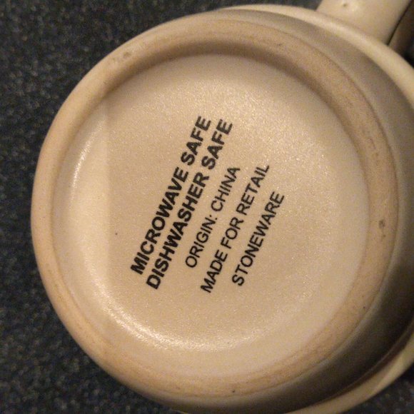 Set of 2 Stackable Coffee Tea Mug Set Brew-tiful Tea-riffic Microwave d/w safe - Picture 4 of 9